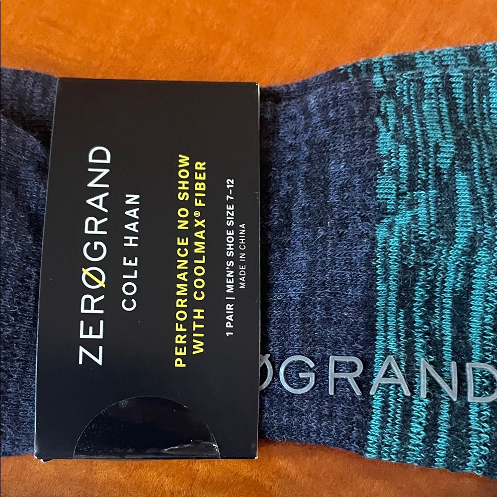 NWT Cole Haan Navy and Teal Casual Socks Set of 2 - Picture 2 of 5